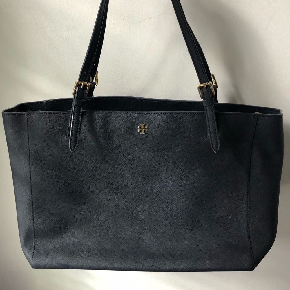 Tory Burch Navy Tote/Lap Top bag